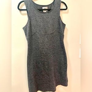 Maxx Studios Specialty Products Y2K Wool Blend Shift Dress Charcoal Black